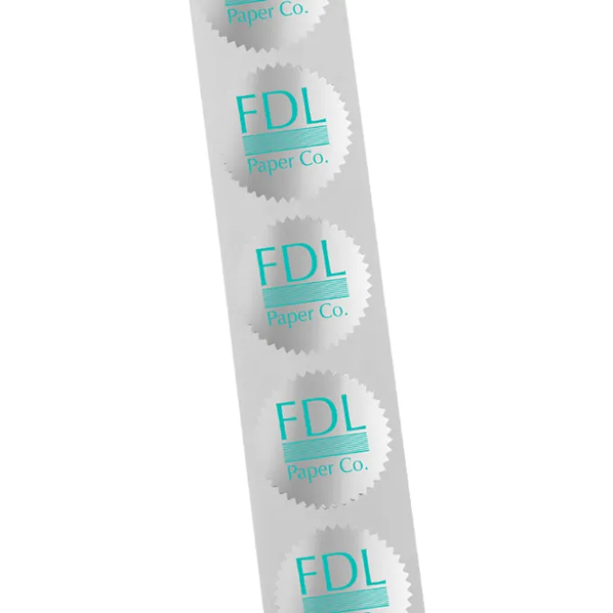 Flat Seal by the Roll - Circle - Pinked Edges - 1-7/16 inches