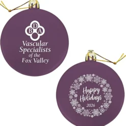 Flat Shatterproof Ornament - Snowflake - Happy Holidays