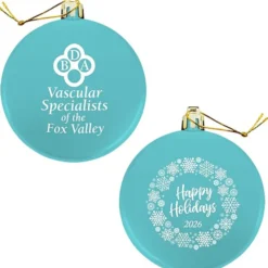 Flat Shatterproof Ornament - Snowflake - Happy Holidays
