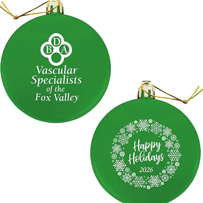 Flat Shatterproof Ornament - Snowflake - Happy Holidays