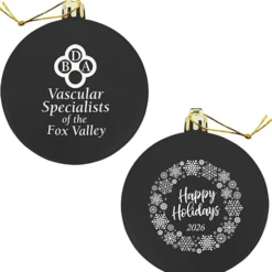 Flat Shatterproof Ornament - Snowflake - Happy Holidays