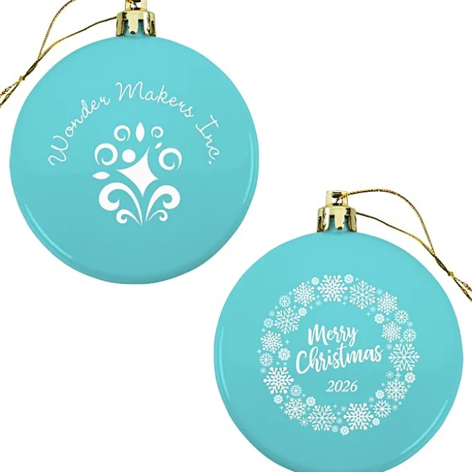 Flat Shatterproof Ornament - Snowflake - Merry Christmas