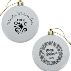 Flat Shatterproof Ornament - Snowflake - Merry Christmas