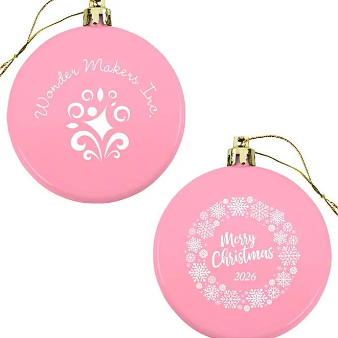 Flat Shatterproof Ornament - Snowflake - Merry Christmas
