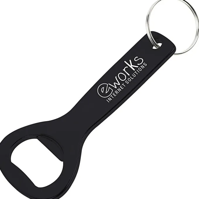 Flat Top Bottle Opener Keychain