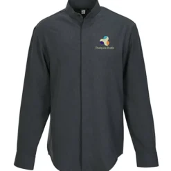 FlexBatiste Banded Collar Shirt - Men's