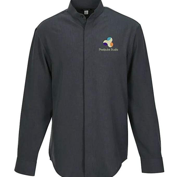 FlexBatiste Banded Collar Shirt - Men's