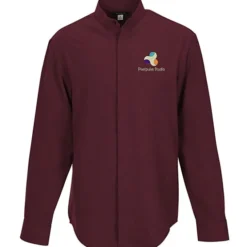 FlexBatiste Banded Collar Shirt - Men's
