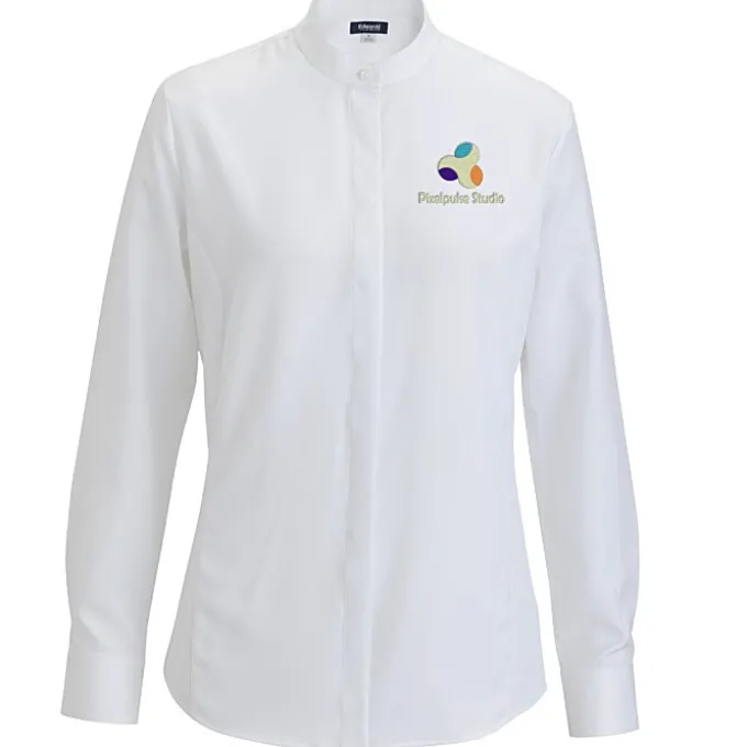FlexBatiste Banded Collar Shirt - Ladies'