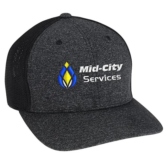 Flexfit Melange Mesh Back Trucker Cap