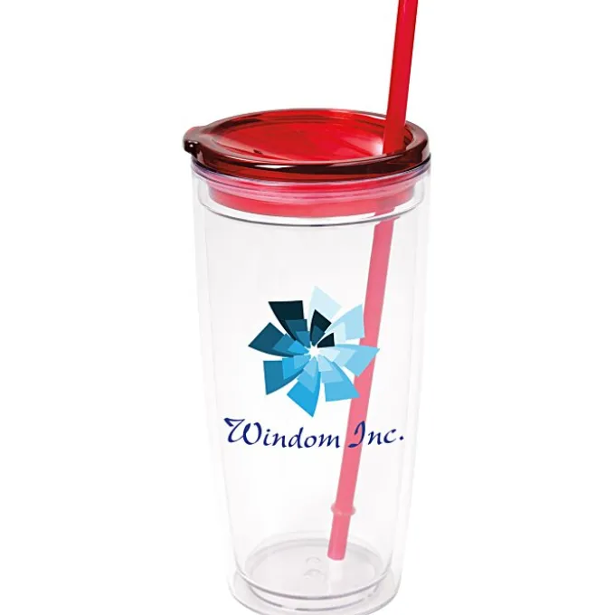 Flurry Tumbler with Straw - 20 oz - Full Color