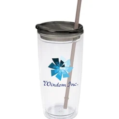 Flurry Tumbler with Straw - 20 oz - Full Color