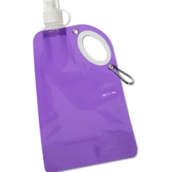 Fold Flat Water Bottle with Carabiner - 25 oz