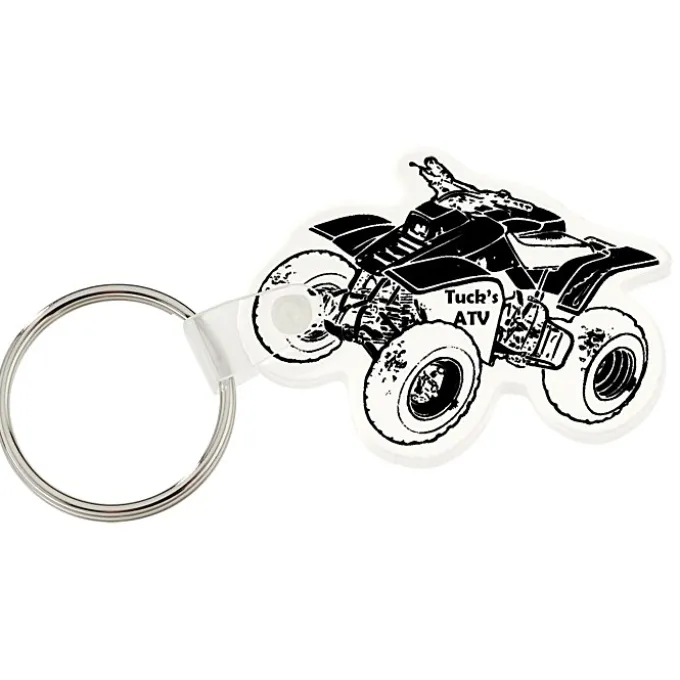 Four Wheeler Soft Keychain - Opaque