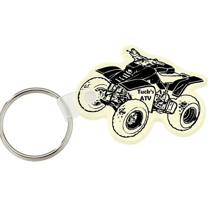 Four Wheeler Soft Keychain - Opaque
