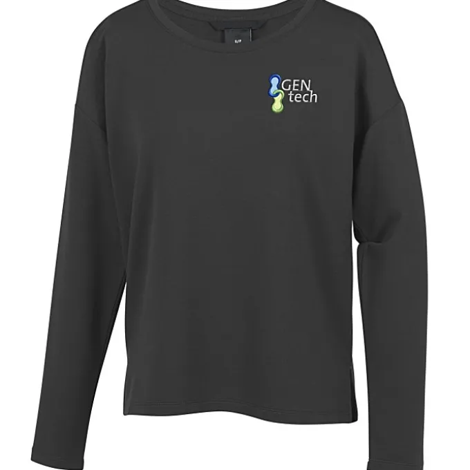 French Terry Drop Shoulder Stretch Pullover - Ladies'