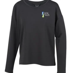 French Terry Drop Shoulder Stretch Pullover - Ladies'