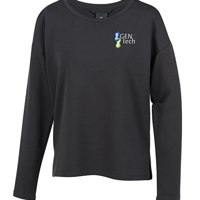 French Terry Drop Shoulder Stretch Pullover - Ladies'