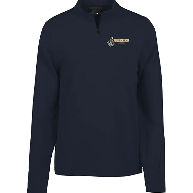 French Terry 1/4-Zip Stretch Pullover - Men's