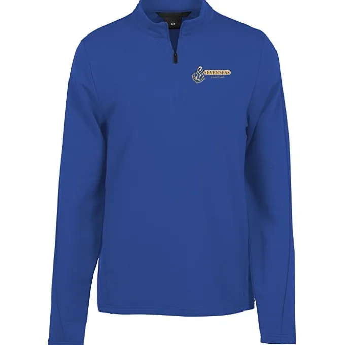 French Terry 1/4-Zip Stretch Pullover - Men's