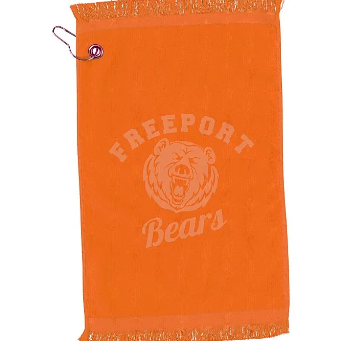 Fringed Golf Towel - 18 inches x 11 inches - Color
