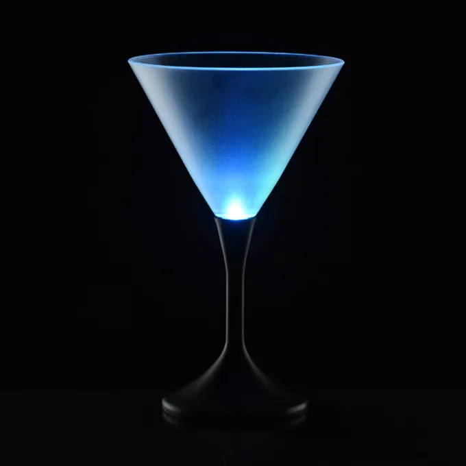 Frosted Light-Up Martini Glass - 8 oz.