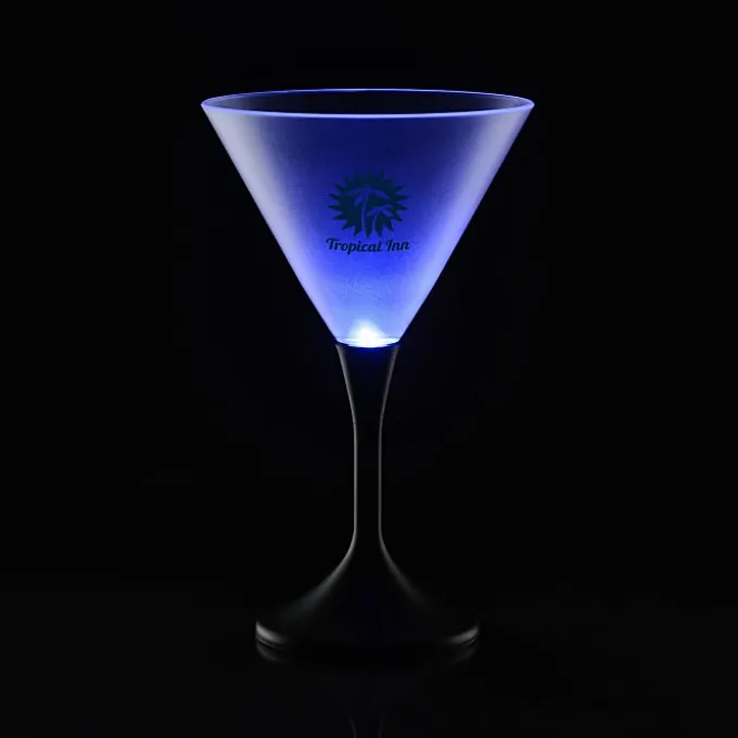 Frosted Light-Up Martini Glass - 8 oz.