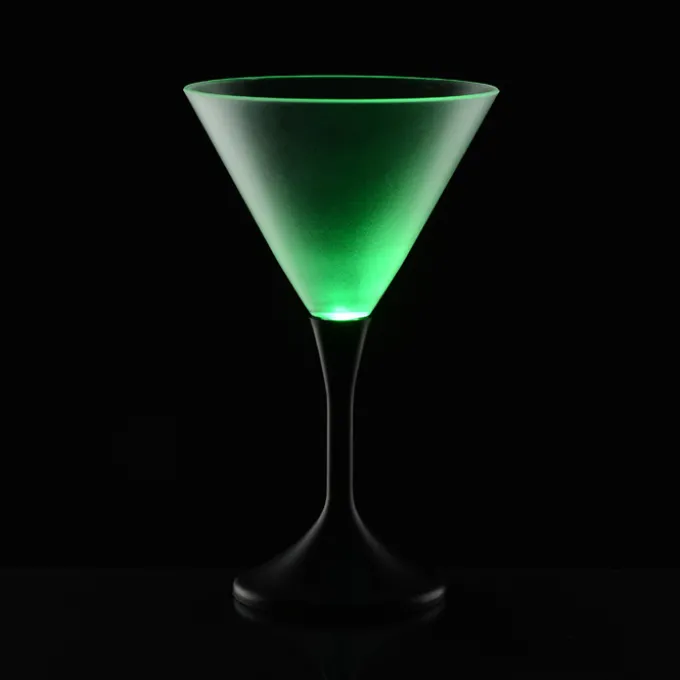 Frosted Light-Up Martini Glass - 8 oz. - 24 hr