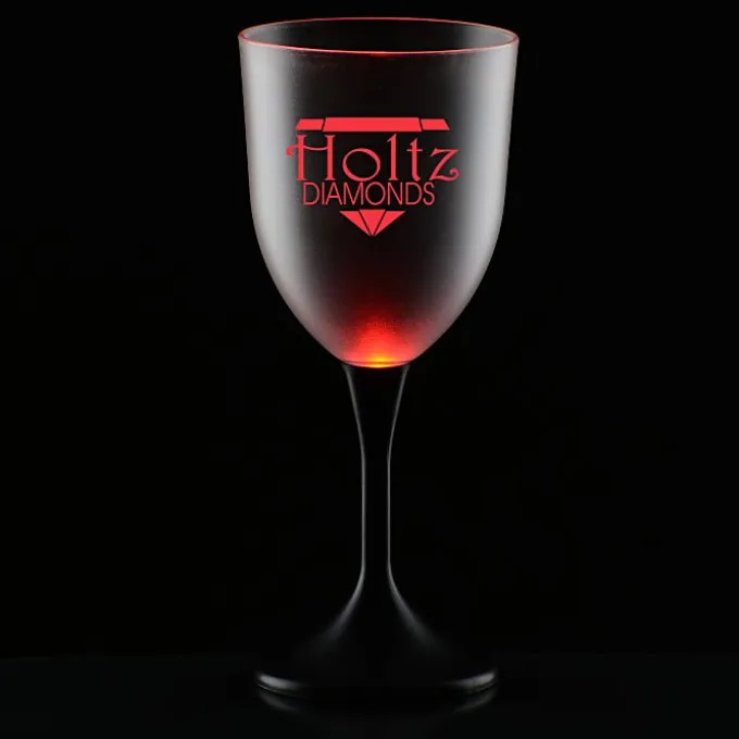 Frosted Light-Up Wine Glass - 10 oz. - 24 hr