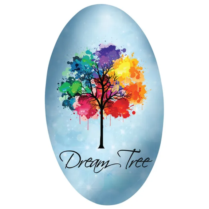 Full Color Chrome Sticker - Oval - 3 inches x 5 inches
