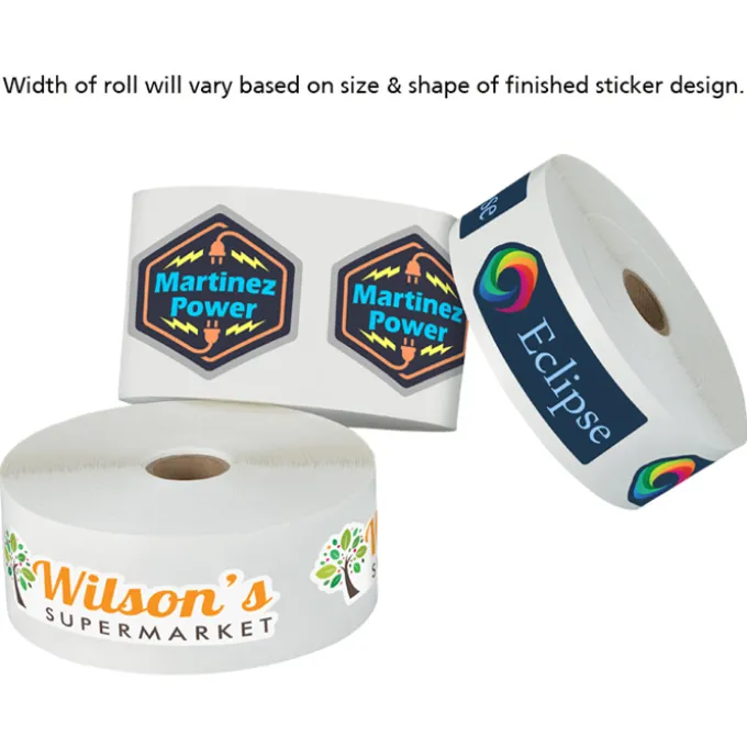 Full Color Custom Shape Sticker by the Roll - Medium - 24 hr