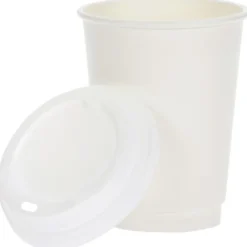Full Color Insulated Paper Cup with Lid - 12 oz.