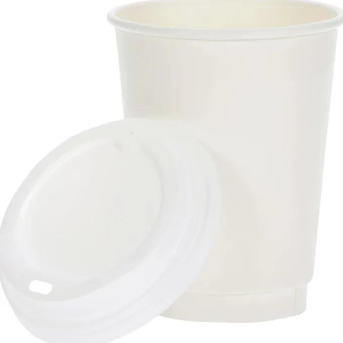 Full Color Insulated Paper Cup with Lid - 12 oz.