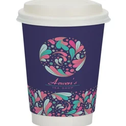 Full Color Insulated Paper Cup with Lid - 12 oz.