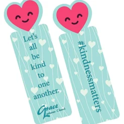 Full Color Paper Bookmark - Heart