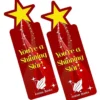 Full Color Paper Bookmark - Star