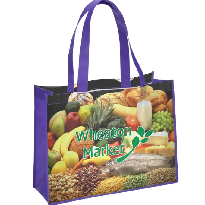 Full Color Shopping Tote - 12 inches x 16 inches - 2 Sided