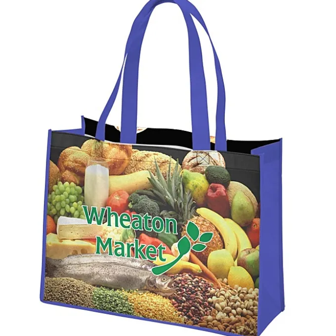 Full Color Shopping Tote - 12 inches x 16 inches - 2 Sided