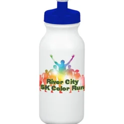 Full Color Sport Bottle - 20 oz - White