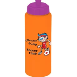 Full Color Sport Bottle with Push Pull Lid - 32 oz