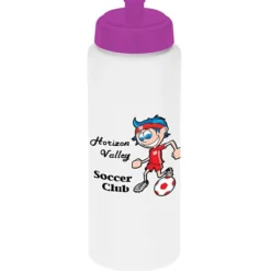 Full Color Sport Bottle with Push Pull Lid - 32 oz