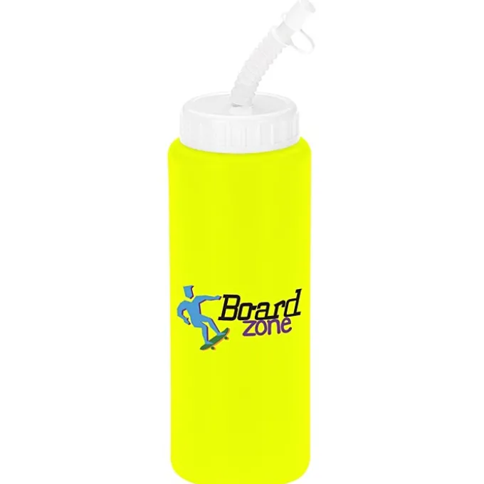Full Color Sport Bottle with Straw - 32 oz