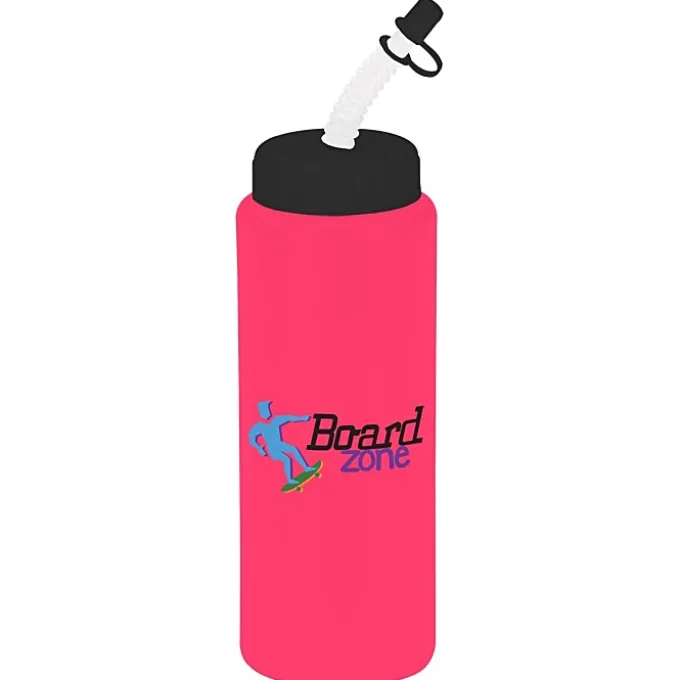 Full Color Sport Bottle with Straw - 32 oz