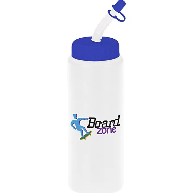 Full Color Sport Bottle with Straw - 32 oz