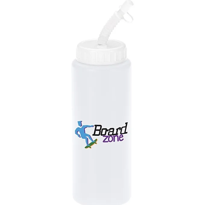 Full Color Sport Bottle with Straw - 32 oz