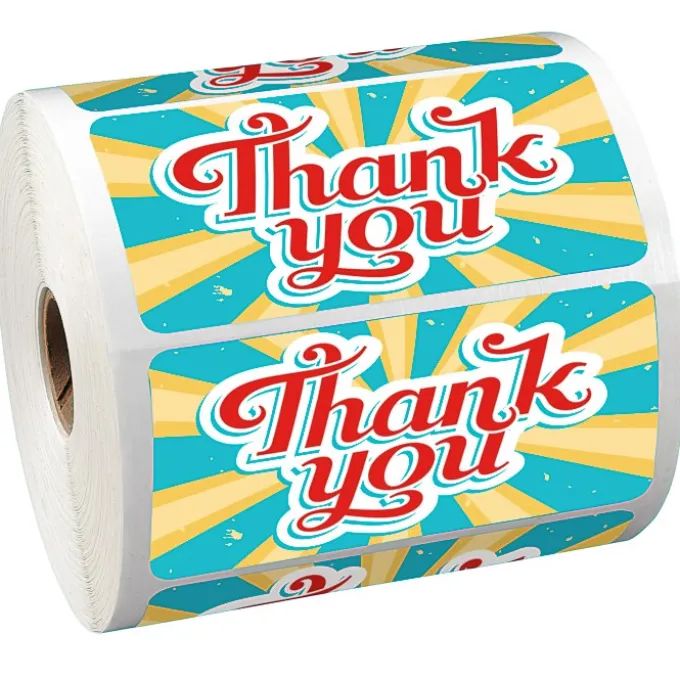Full Color Sticker by the Roll - Rectangle - 2 inches x 4 inches