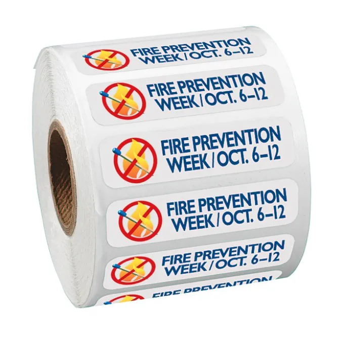 Full Color Sticker by the Roll - Rectangle - 1/2 inches x 2 inches