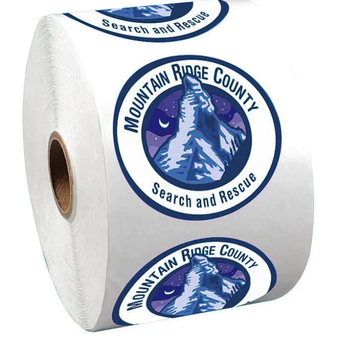 Full Color Sticker by the Roll - Circle - 2 1/4 inches