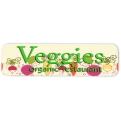 Full Color Sticker by the Roll - Rectangle - 5/16 inches x 1-1/8 inches