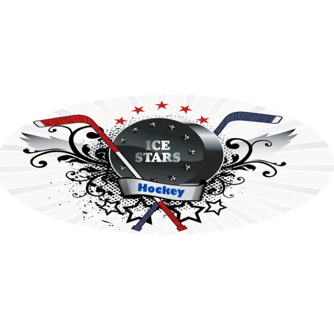 Full Color Sticker by the Roll - Oval - 1-1/4 inches x 3 inches